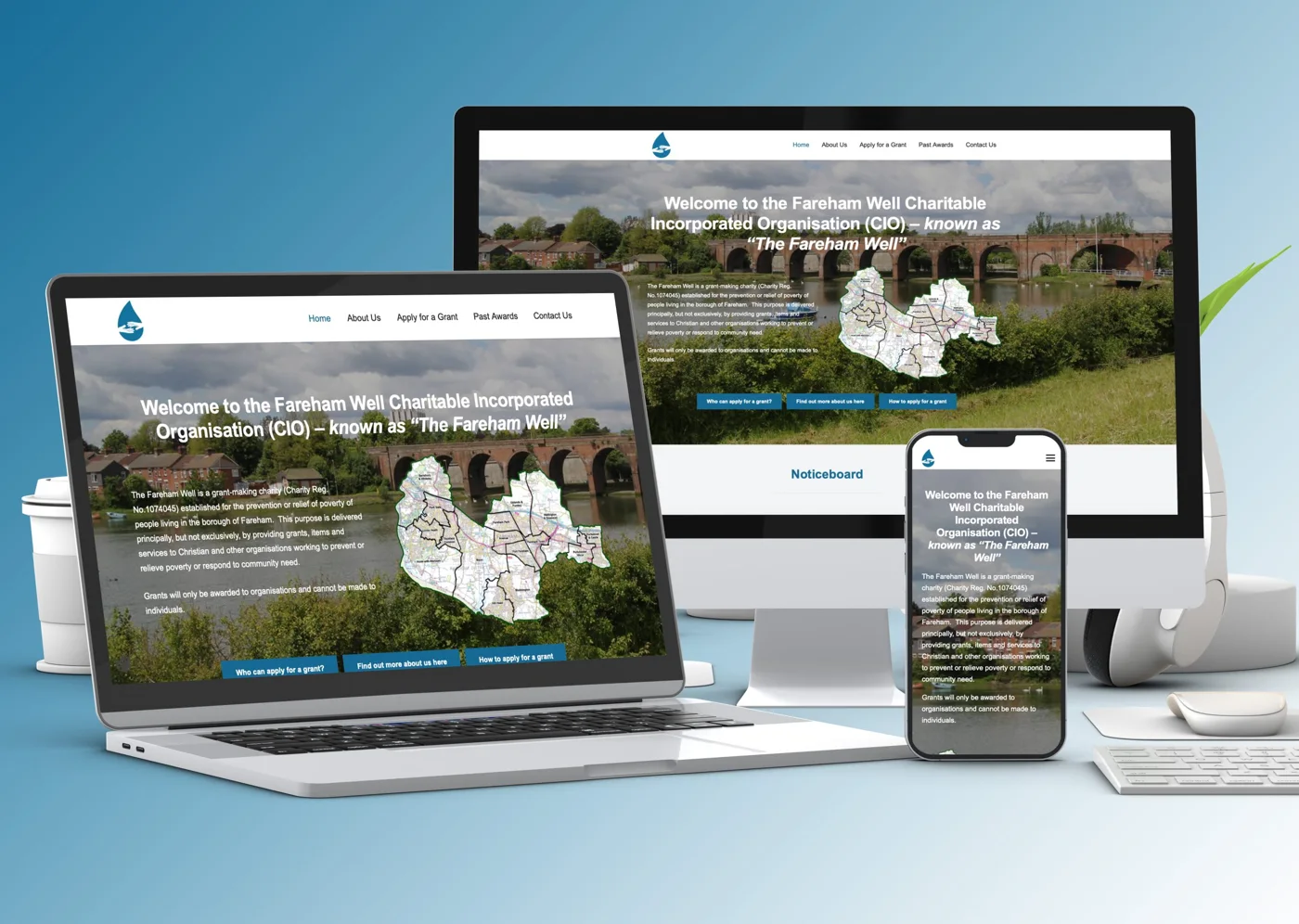 The Fareham Well website design