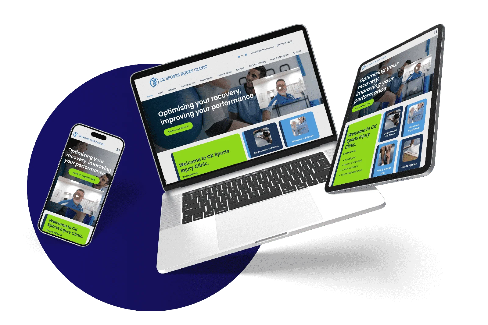 Hampshire Web Design work across desktop and mobile devices